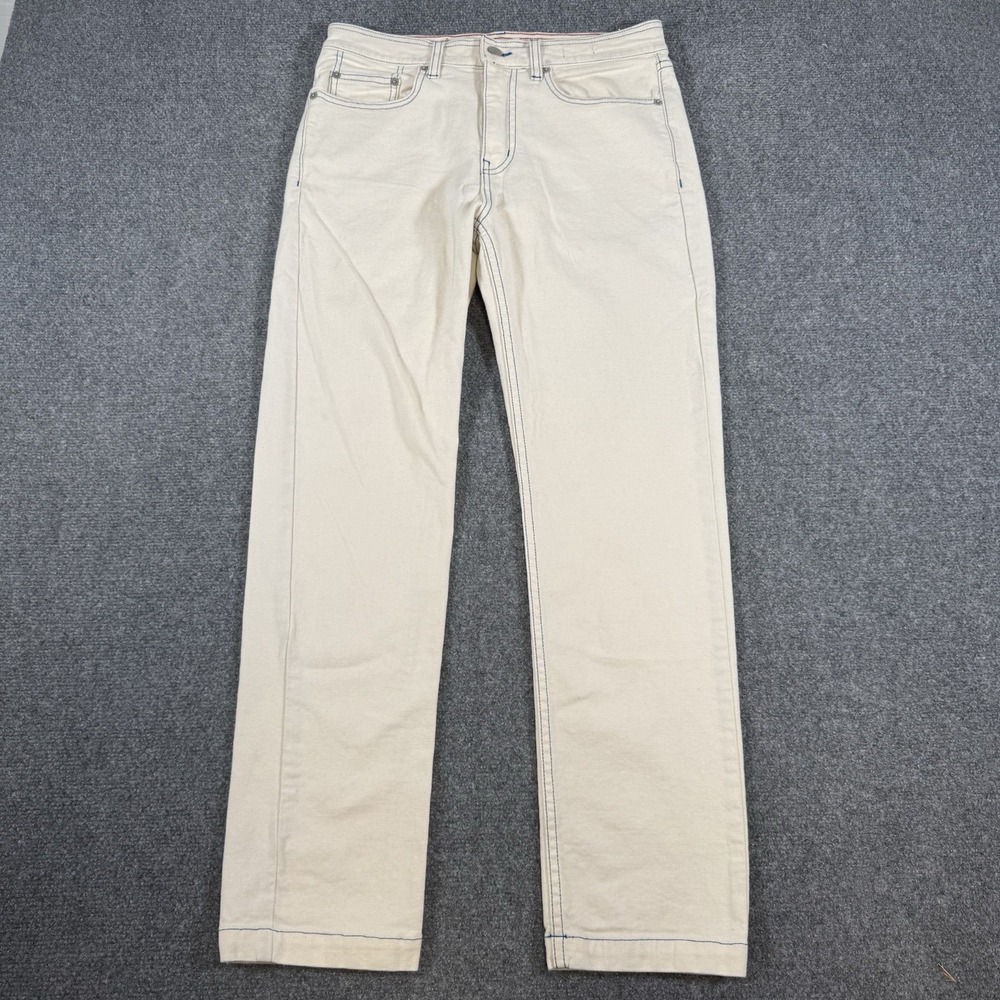 American Giant Jeans Mens 30x30 (Fits 30x29) Roughneck Stretch‎ Canvas Straight